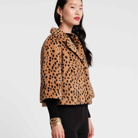 Blaine Jacket - Cheetah Faux Fur Brown - Picture 5 of 7